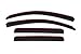 Auto Ventshade [AVS] In-Channel Ventvisor / Rain Guards | Fits 2004 - 2015 Nissan Titan Crew Cab - Smoke, 4 pcs. | 194858