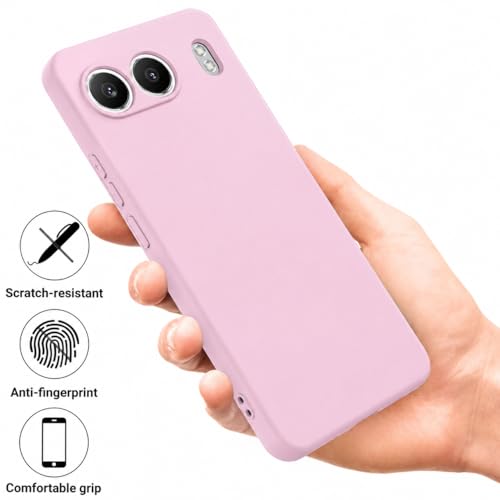 Image of DIZORO Microfiber Candy Compatible for Oneplus Nord 4 5G Smooth Touch Cushion Liquid Soft Silicone Gel Rubber Phone Cases Non-Slip Full Body Protective Shockproof Back Cover - Lilac