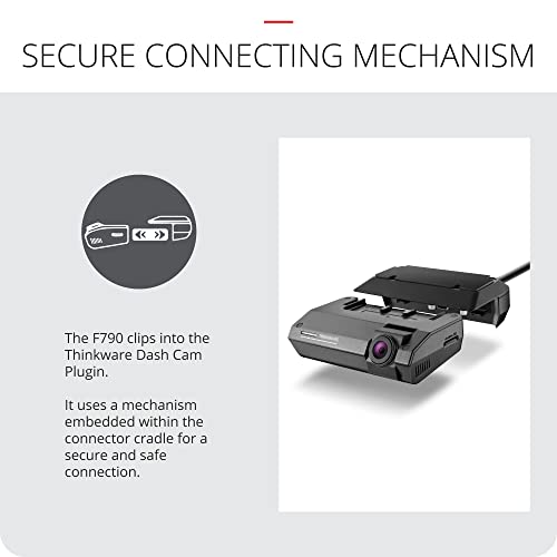 Thinkware F790 Detachable Dash Cam, Full HD 1080p Front & Rear Car Dash Camera with Built-in GPS & WiFi - Image 3