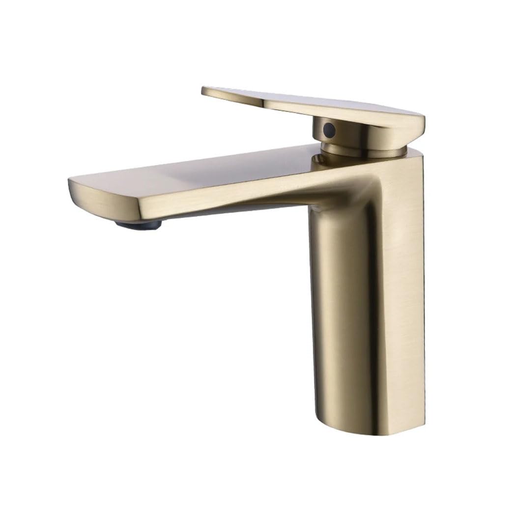 Robinet de salle de bain de luxe pour lavabo moderne avec mitigeur laiton eau chaude froide