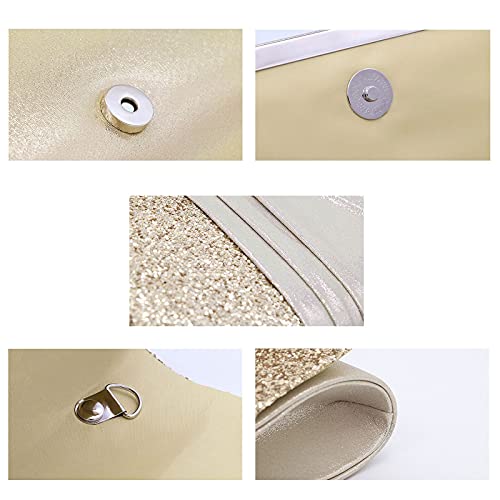Image of Goclothod Evening Clutch Handbag Women Fashion Crossbody Shoulder Bag Chain Purse