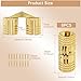 HOJLKLD 8Pcs 8 mm Hidden Brass Barrel Hinges, 180 Degree Opening Angle Concealed Furniture Hinges for DIY Jewelry Box Hand Craft (8, 8mm)