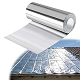 X-Kingsun Aluminum Flashing Roll 8'' x 65' Aluminum Roof Panels Metal Garden Preventing Roofing for Sealing Windows Doors Stains Prevention