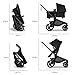 Bugaboo Kangaroo All-Terrain Single-to-Double Tandem Stroller for Infant and Toddler with Sibling Seat and Newborn Adapter - Dark Cherry