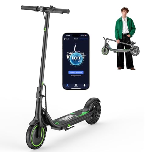 Image of Electric Scooter,350 /500W Powerful Motor,15-28 Miles Long Range,Dual Braking System,19 /22 Mph Speed,8.5 /10 inch Foldable E Scooter with Solid Tires