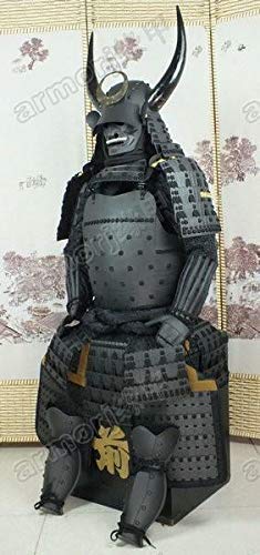 Amazon.co.jp: ウェアラブル甲冑スーツ鎧 武士 鉄ブラックマスクホーン