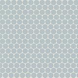 Bedrosians Marin Circle Matte Porcelain Mosaic 12 x 13, Misty Blue (Light Blue) (9.87 sq. ft./Case)