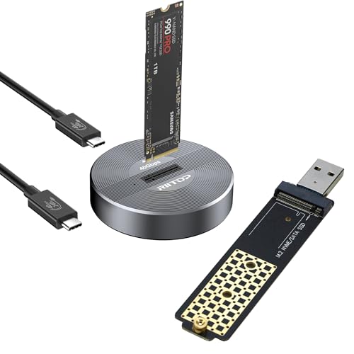 Adaptador M.2 a USB con docking NVMe 40Gbps miniatura 1