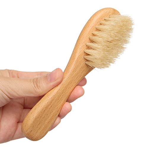 2 Pcs Escova de barba dos homens - Escova de de cerdas de javali com ergonômico,Escova de cerdas de