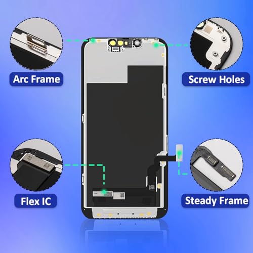 Image of for iPhone 13 Mini Screen Replacement, 5.4 inch FHD LCD Touch Display Assembly
