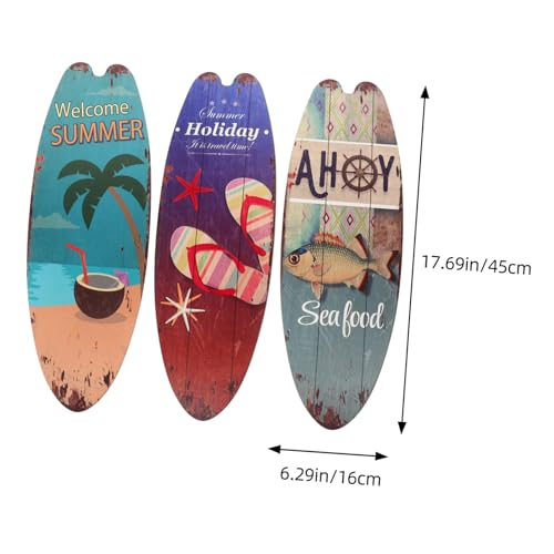 Planche de surf décorative murale à suspendre, idée cadeau originale pour la maison - 3