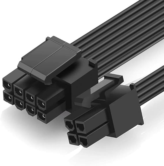 Alfais 4695 EPS 12V CPU Dişi To ATX 8+4 Pin Power Supply Çevirici Dönüştürücü Adaptör Kablosu