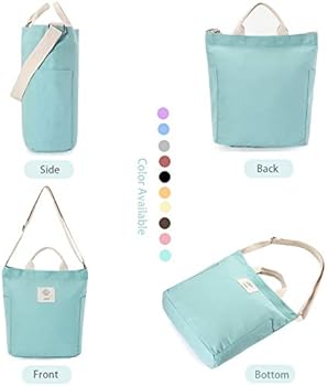 A Worldlyda - Bolso De Mano De Lona Para Mujer, Bolso De Hombro Cruzado, Casual, Trabajo, Escuela