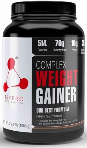 Mypro Sport Nutrition Complex Weight Gainer High Protein Supplement (1 kg (Pack of 1), Coffee)