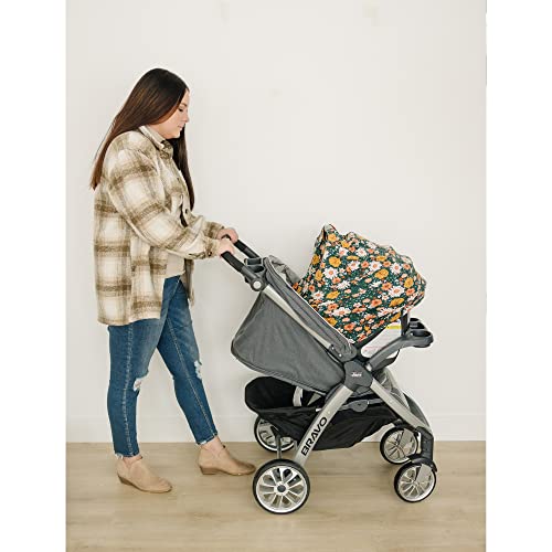 Baby Car Seat Covers- Multi-Use Carseat Canopy For Babies, Stretchy Infant Carseat Cover Boy, Shower Gifts For Unisex Boys And Girls（Green Floral） #TOP5