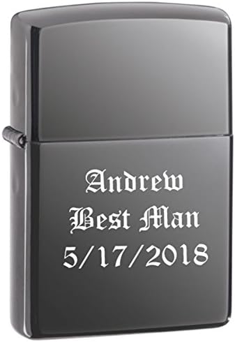 Personalized Zippo Black Ice Wind Proof Oil Lighter Free Engraving. (150)