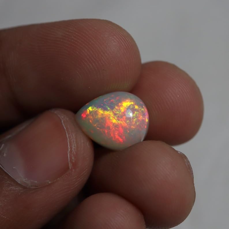 1 cabochon d'opale éthiopienne de qualité AAA pour collectionneur - 3