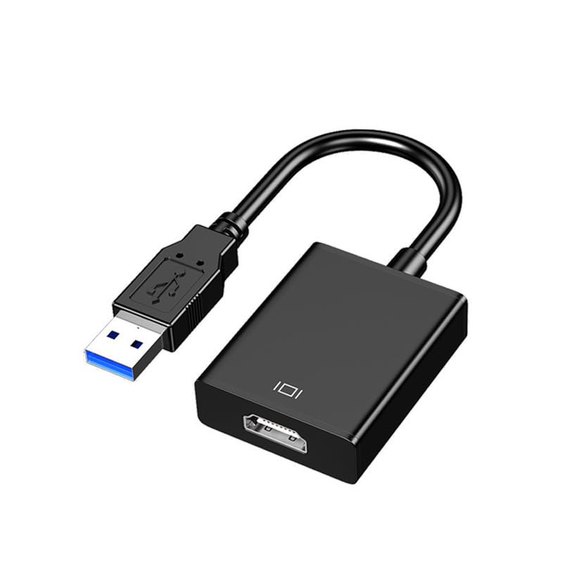 AMIUKON USB HDMI 変換 アダプタ ドライバー内蔵 usb3.0 hdmi 変換 ケーブル【2026最新型】 usbディスプレイアダプタ 5Gbps高速伝送 1080P 音声出力 ディスプレイアダプタ 安定出力 Windows XP/7/8/10 /11対応 コンパクト 使用簡単【日本語の取扱説明書付き】