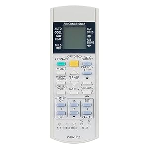 ALLIMITY Vervang de afstandsbediening geschikt voor Panasonic Airconditioner AC A/C CS-PA18NKS K-PN1122 KL-PN1128