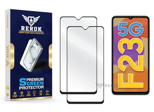 Image of Gorilla Tempered Glass Screen Protector Compatible with Samsung Galaxy F23 5G [Pack of 2] | Edge-to-Edge, Bubble-Free, Case Friendly, Easy Installation Kit