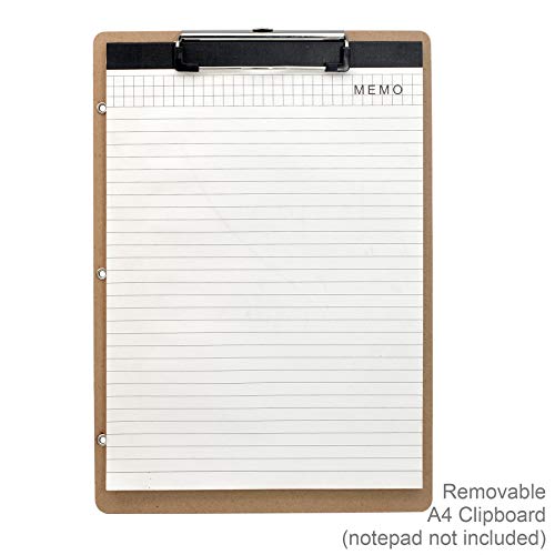 Flower Painting Pu Leather Padfolio Ring Binder With Removable Clipboard, Organizer Portfolio File Folder With 3-Ring Binder (Red) #TOP4