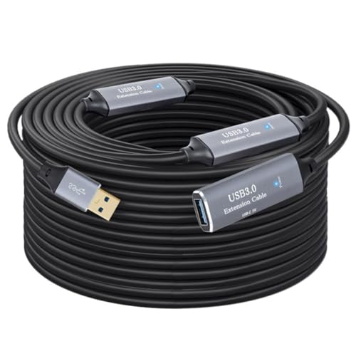 guaitaemao USB 3.0 延長ケーブル コード エクステンダー ブースター付き USB 3.0 タイプ A オス - A メス PC ラップトップ コンピューター用 10m