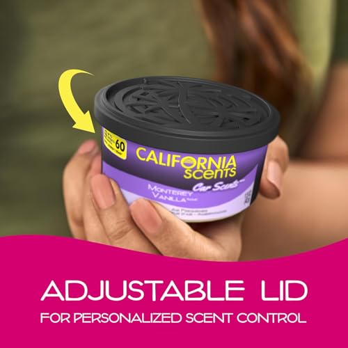 California Scents Can Air Freshener and Odor Neutralizer, Set of 12 Spillproof Cans for Home and Car, Stocking Stuffers, Assorted Scents, 1.5 Oz Each (Packaging May Vary) - Image 5