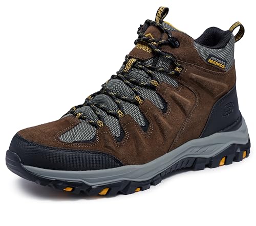 Image of Skechers Men's USA Rickter - Branson Mid Top Waterproof Lace Up Hiker Boot