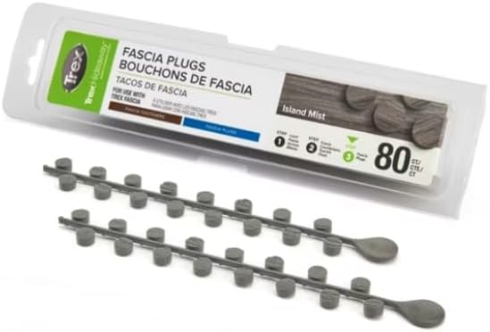 Trex Fascia Plugs (80ct) (Woodgrain White)