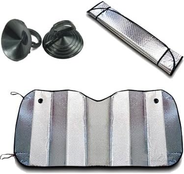 Oto Ön Cam Güneşliği Oto Metalize Alüminyum Katlanabilir Güneş Koruyucu Perde Güneşlik Suv 140x60cm