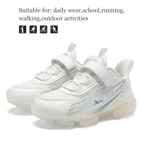 Image of JMFCHI Boys Girls Kids Sneakers Knitted Mesh Running Tennis Athletic Shoes | Breathable,Lightweight,Comfortable,Non-slip,Easy wear,Casual fashion,Indoor outdoor,Gym sport,Daily play,Little /Big Kid