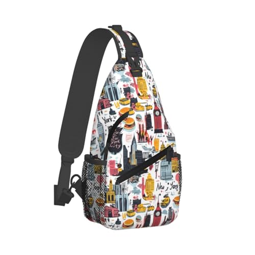 Sac banane New York imprimé pour randonnée et running urbain