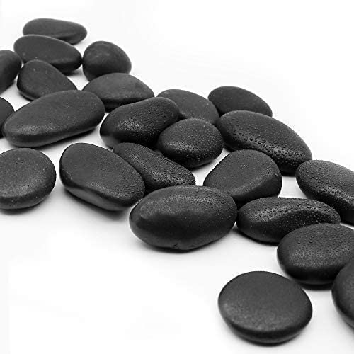 Ancokig Ciottoli di Ghiaia levigata, Pietre Naturali Miste levigate, Piccole Pietre Decorative di Roccia di Fiume (Nero-1kg) - Image 7