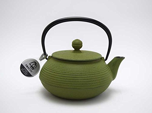 IWACHU SENBIKI Cast Iron Japanese Teapot - Traditional Green Design