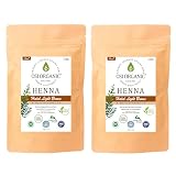 OSI ORGANIC حلال الحناء ハラールヘナ HALAL HENNA 100g/3.6oz 取扱説明書付 (オーガニックライトブラウン, 100g×2袋)
