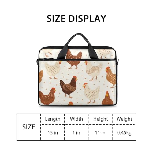 Bolso para laptop beige estilo retro 14-15 pulg miniatura 2