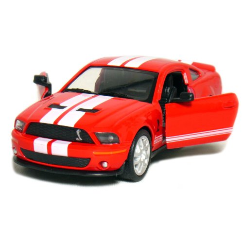 KiNSMART Ford Shelby GT500 2007 modelo 1:38 rojo miniatura 3