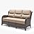 HILLGA Luxury Outdoor 5-Pieces High Back Patio Furniture Set with 6'' Thick Cushions, 3-Seater Sofa with Swivel Rocker Chairs and Ottomans, Ideal for Porch, Poolside, Deck, and Yard (Beige)