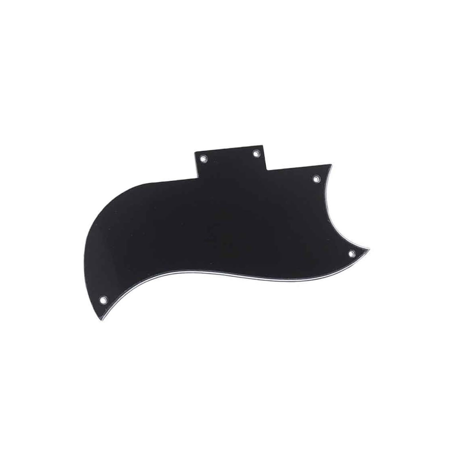 Pickguard pour guitare electrique 3 plis noir finition soignee - 5