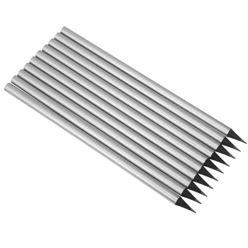 Lápices carpintero Cabilock 10 piezas plateados