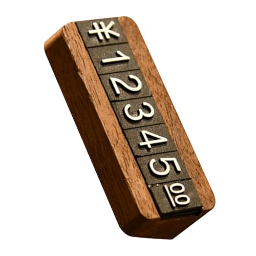 VALICLUD Cubos de Precios Desmontables Base de Madera y Etiquetas Digitales Negras Portaetiquetas para Mostrador Señalización Flexible para Tiendas Minoristas y Exhibición de Joyería