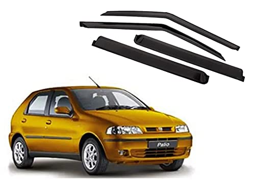 Image of CAR SAAZ Unbreakable Door Visor /Rain Visor /Wind Deflector Compatible with Palio (Set of 4Pcs)