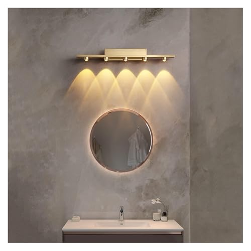Image of FILLISKA LED Mirror /Picture /Vanity Light with Warmwhite Light and Luxurious Gold Finish (Luxurious Gold-8672)(2 Year Warranty)