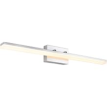 mirrea 36in Modern LED Vanity Light for Bathroom Lighting Dimmable 36w Chromed (Warm White 3000K)