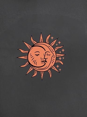 Image of Remidoo Women's Casual Oversized T Shirt Short Sleeve Graphic Tee Letter Sun Moon Shirts Grey XX-Large