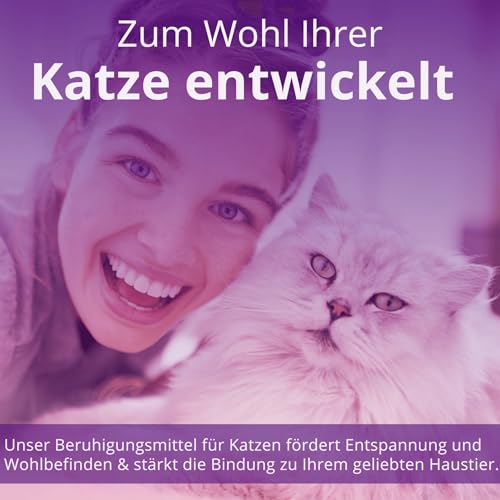 Tropfen Katze Beruhigung, Beruhigungsmittel für katzen, Beruhigung Katze, Baldrian Katze - Anti Stress für Katzen, 100 % Natürlich, 30 ml