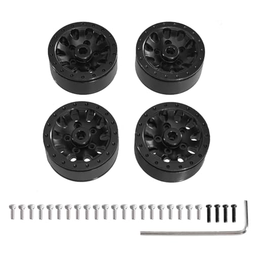 RC�A�b�v�O���[�h�X�y�A�p�[�c For MN 99s 82 78 D90 1/12 For WPL C14 1/16 �A���~�����^�C���n�u�O�a36mm��16mm�A�_�v�^�[5mm�����[�g�R���g���[���J�[�p(Black)