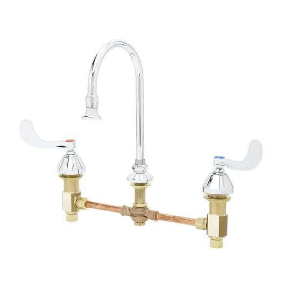 Col de cygne T&S B-0865-04L pour le confort de votre évier de cuisine en laiton