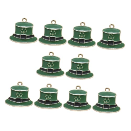 Charms breloques en forme de chapeau QYYZTQY pour création de bijoux, lot de 10 pièces DIY