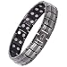 Titanium Magnetic Therapy Bracelet for Men Pain Relief for Arthritis and Carpal Tunnel (Gunmetal Gray)